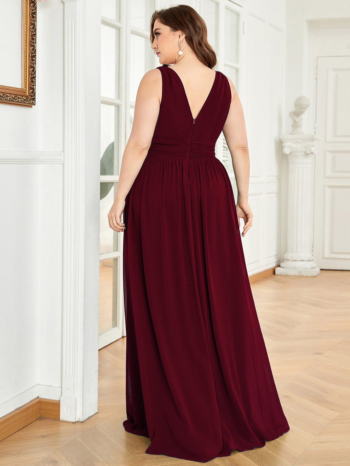 MAXI SUKIENKA V-NECK