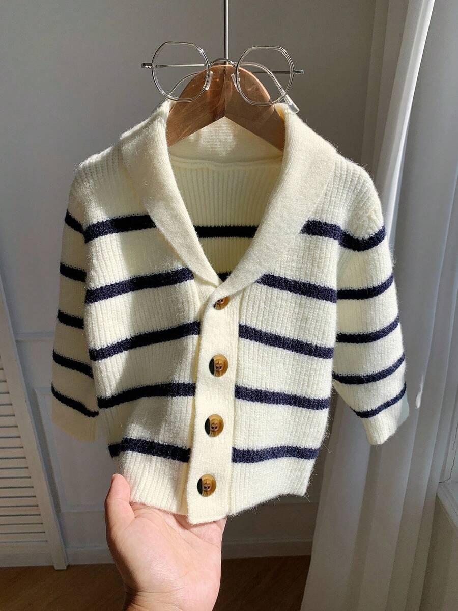SWETER W PASKI Z KOŁNIERZEM