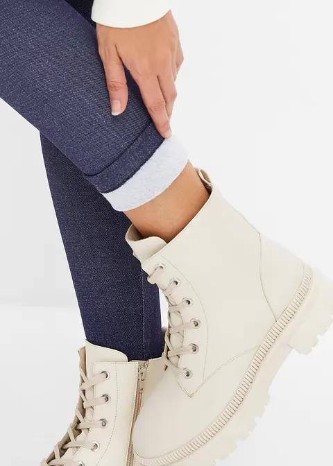 LEGGINSY DAMSKIE NIEBIESKIE 
