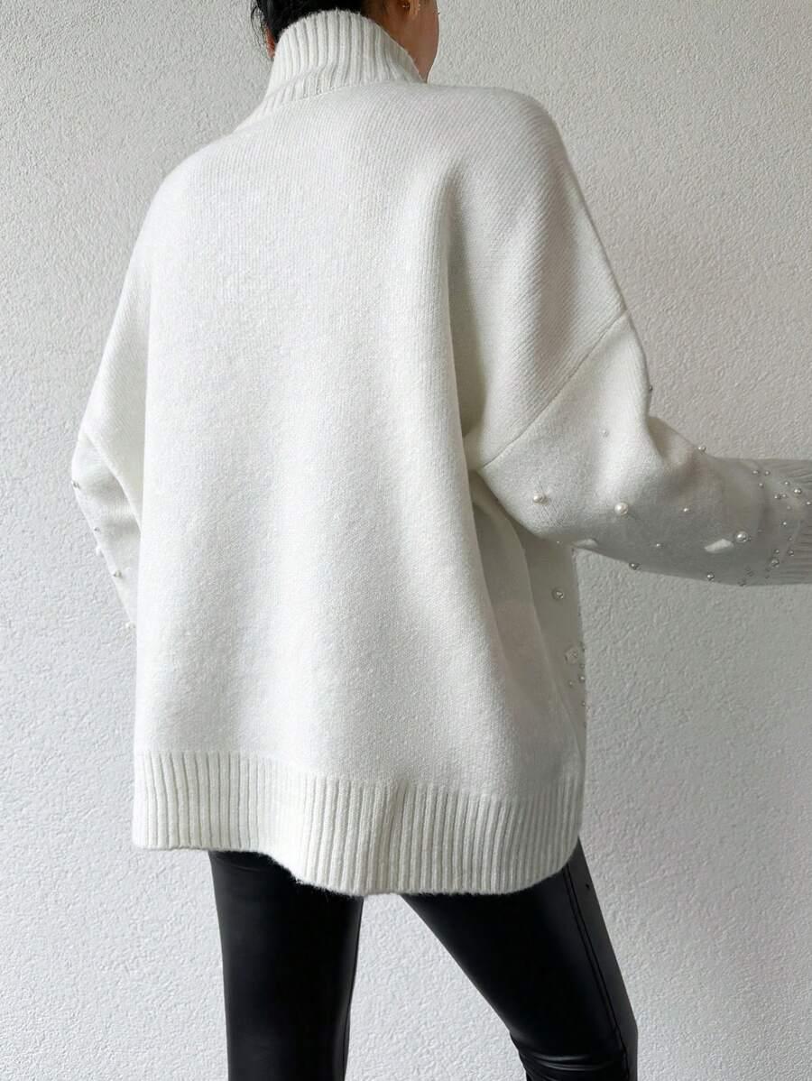 SWETER PEREŁKI ZDOBIENIE GOLF