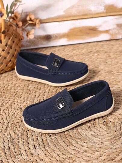 GRANATOWE MOKASYNY CASUAL 