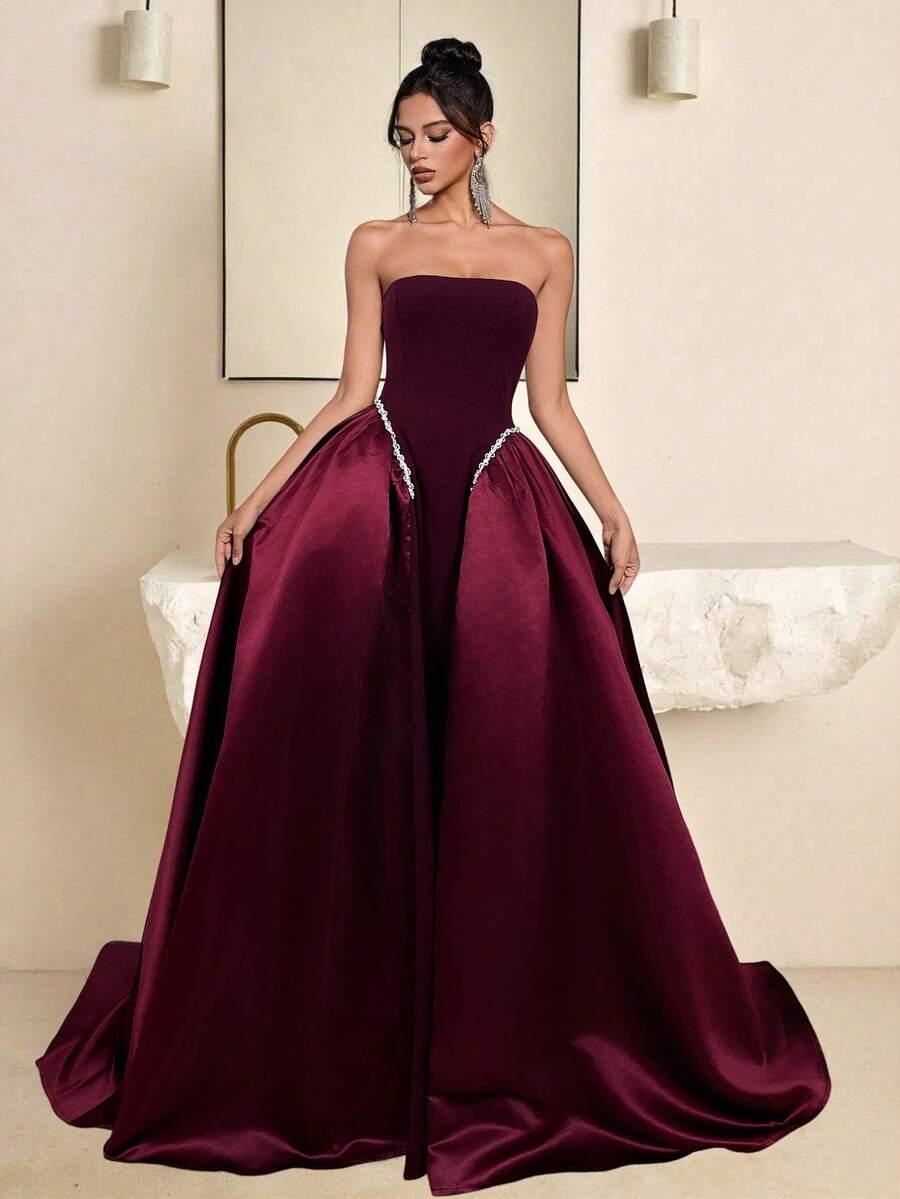 BORDOWA MAXI SUKIENKA
