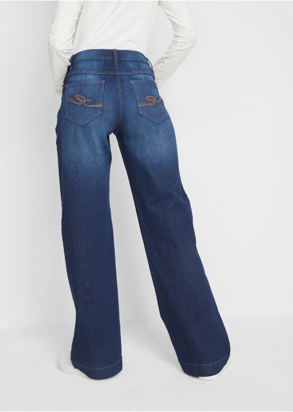 SZEROKIE SPODNIE JEANS