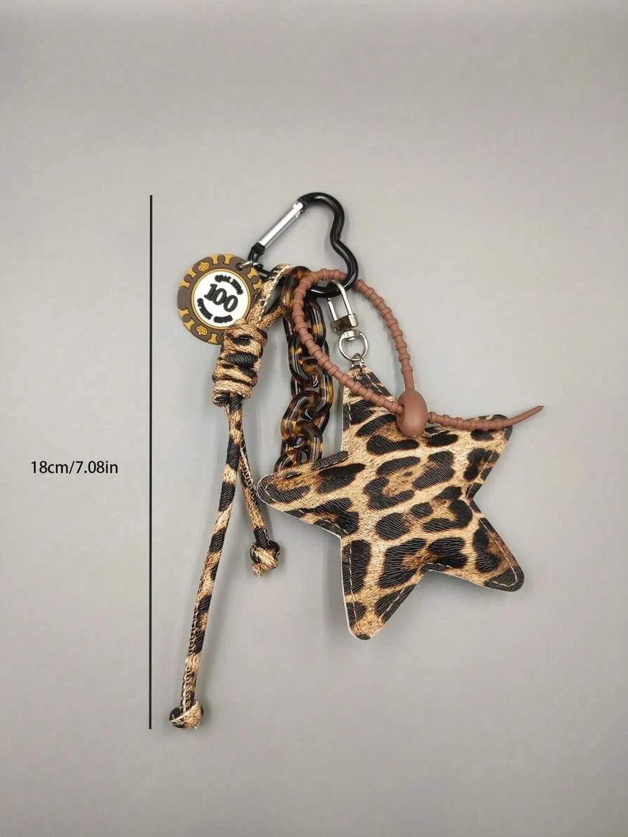 brelok gwiazda animal print