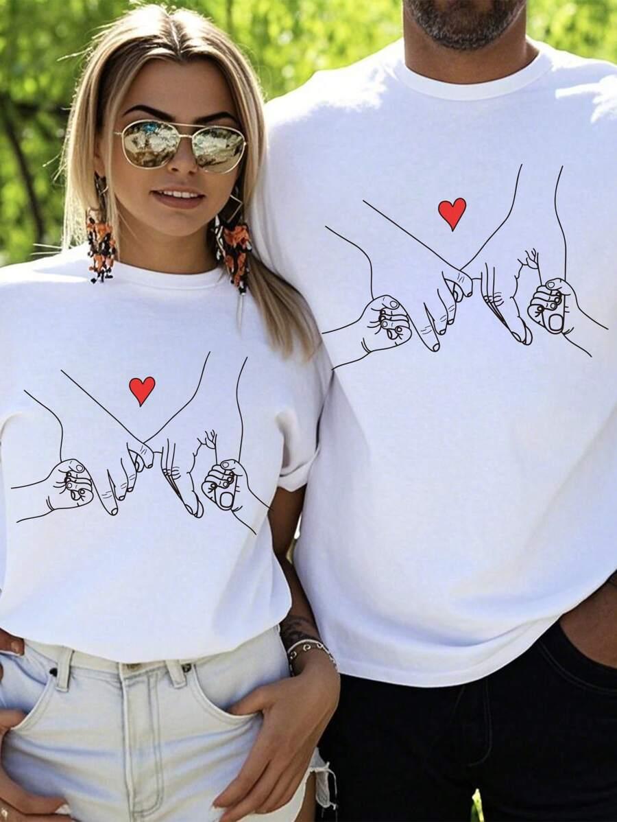 biały t-shirt nadruk