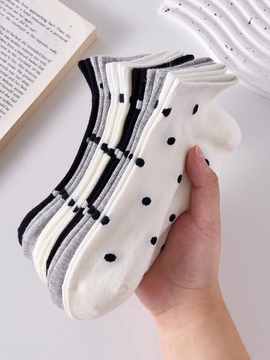 SKARPETKI WZÓR GROSZKI 5-PACK