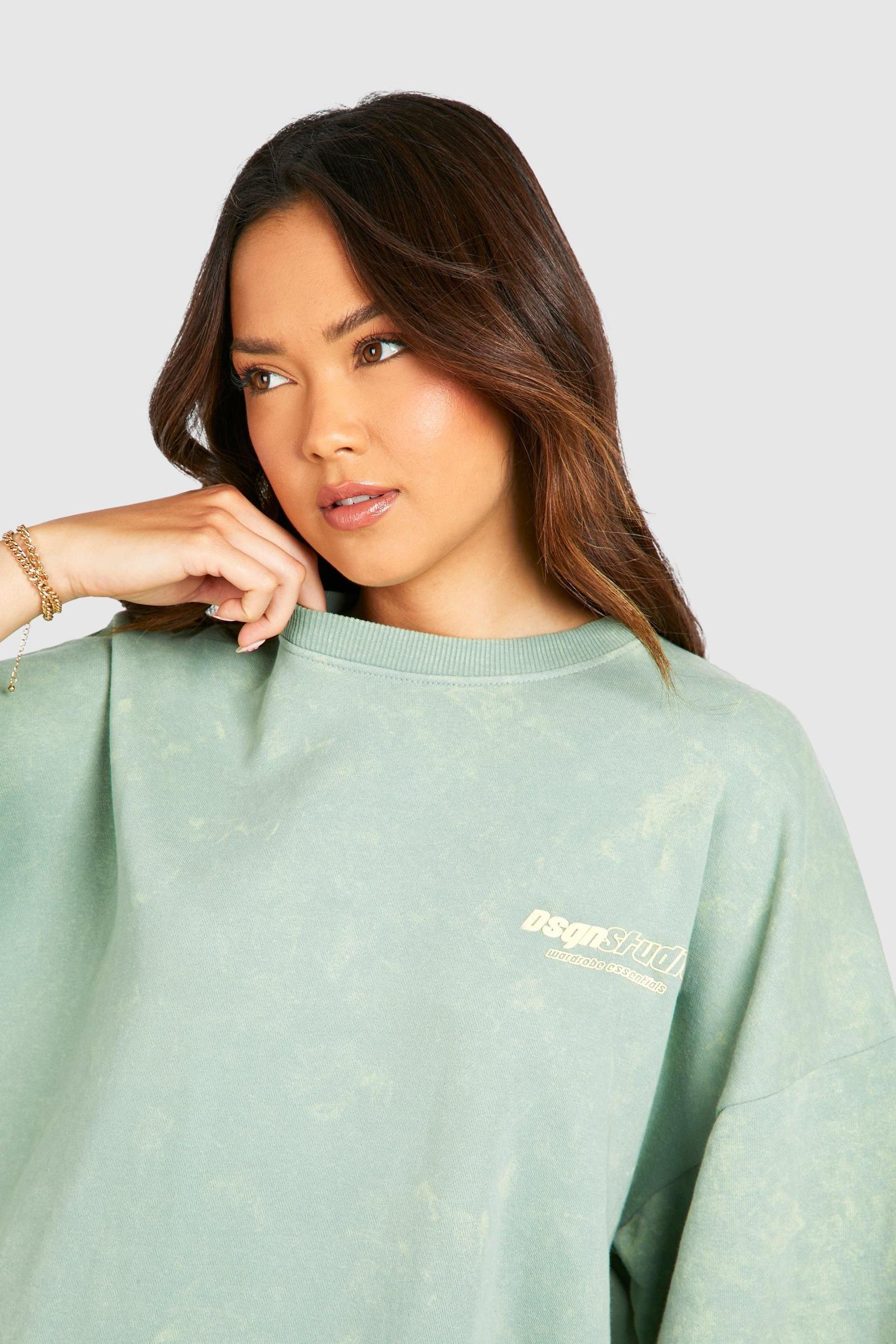 ZIELONY T-SHIRT NADRUK