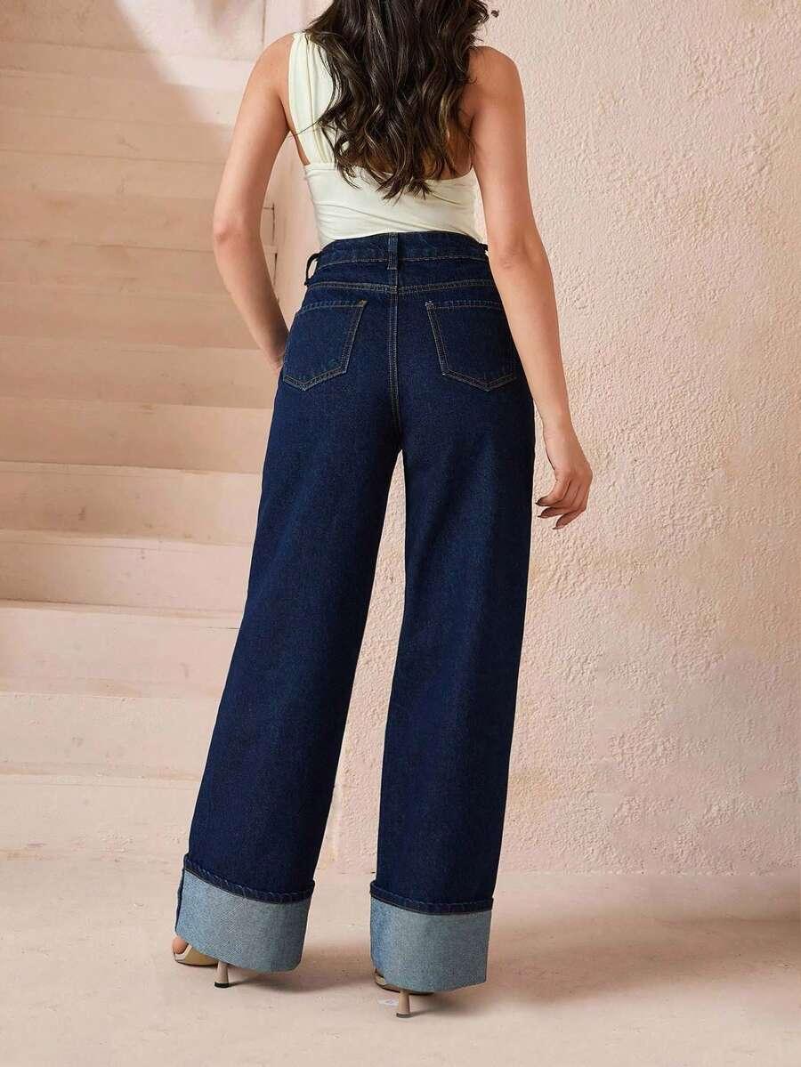 NIEBIESKIE SPODNIE JEANS