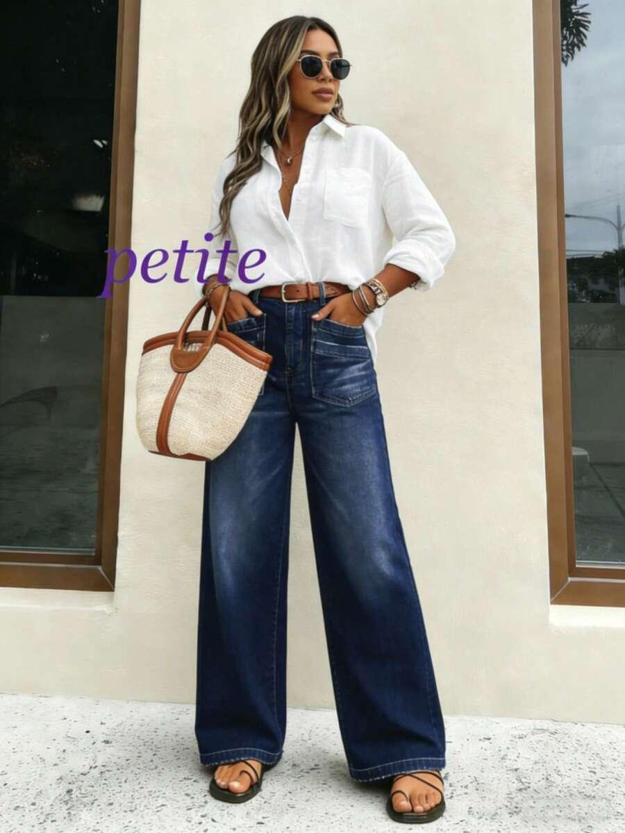 NIEBIESKIE SPODNIE JEANS