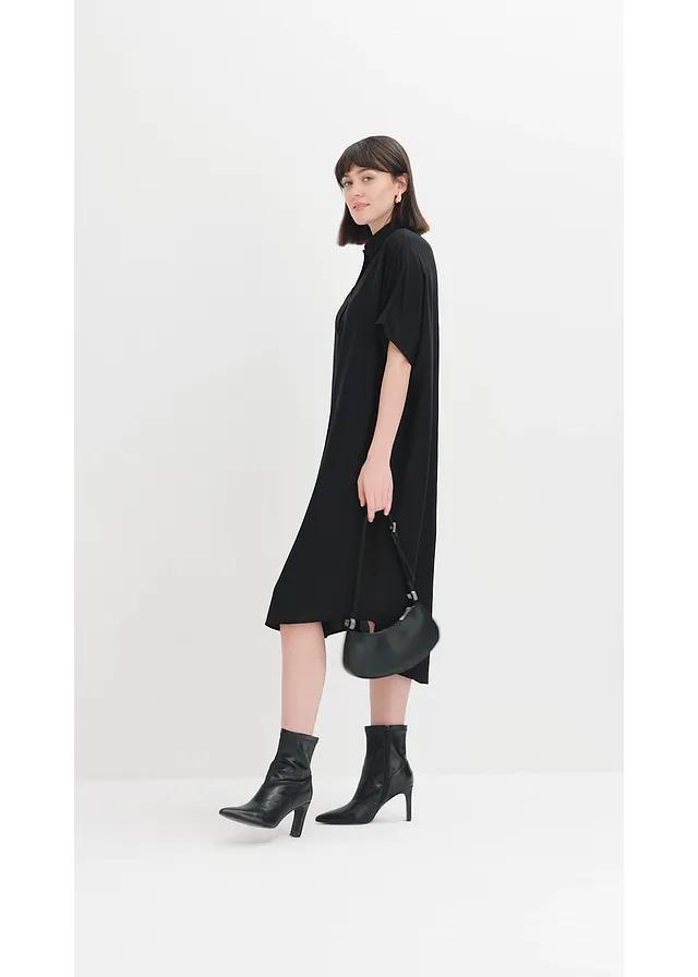 CZARNA SUKIENKA KRÓTKI RĘKAW