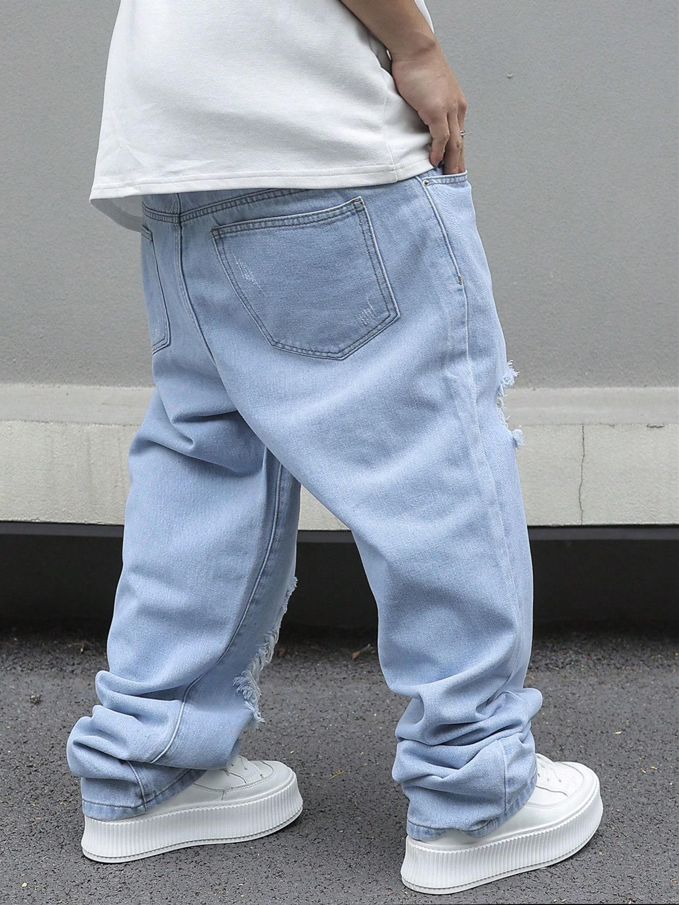 NIEBIESKIE SPODNIE JEANS