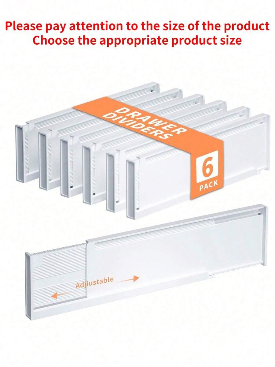 ROZSUWANE PRZEGRÓDKI DO SZUFLAD 6-PACK