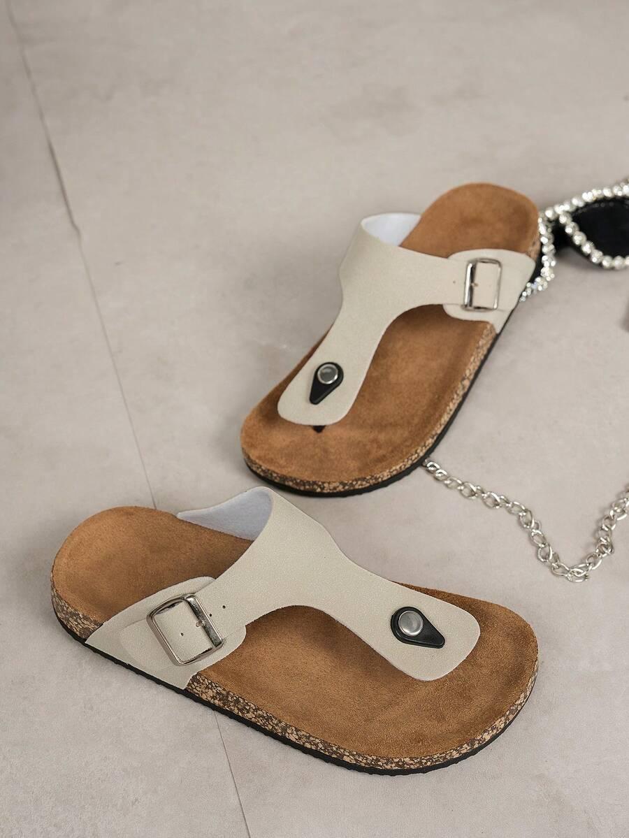 klapki casual klamra