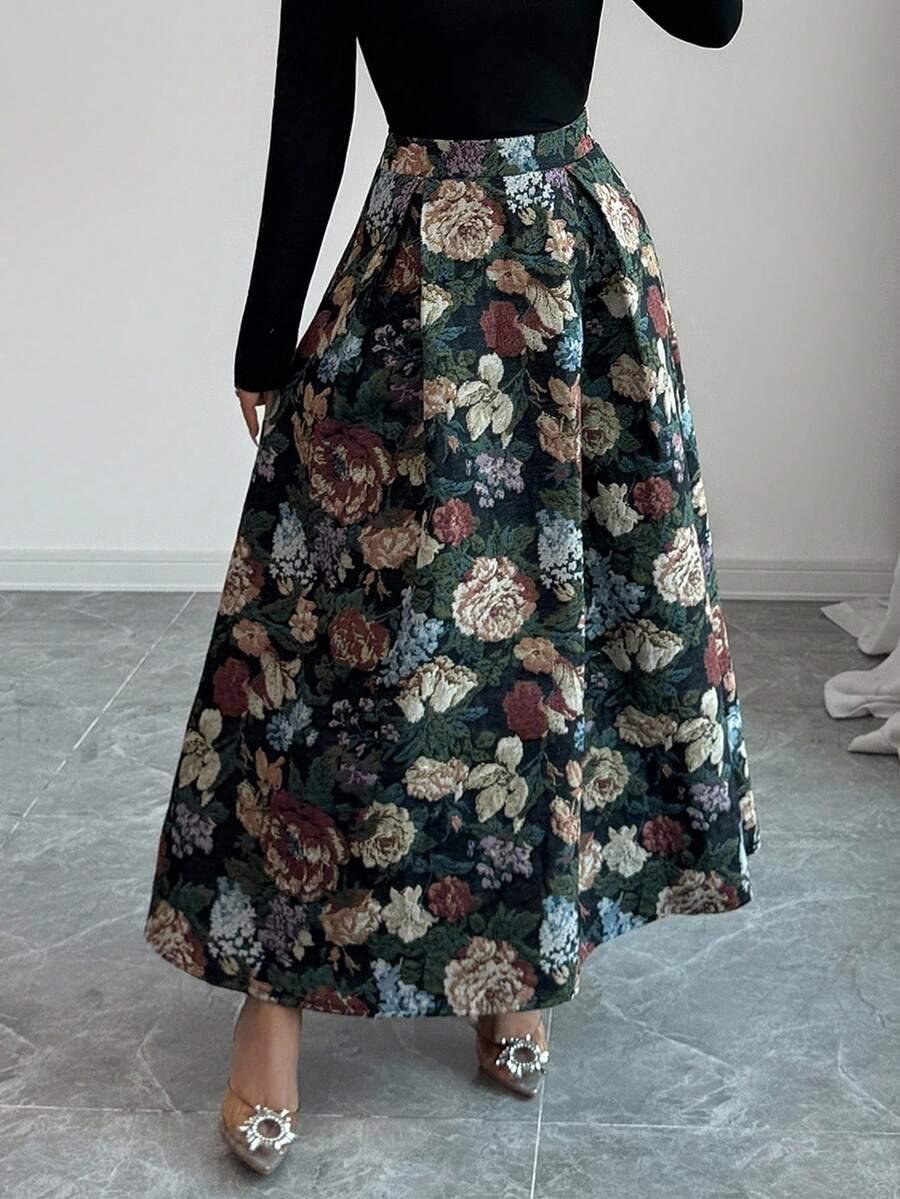 SPÓDNICA MAXI ROZKLOSZOWANA