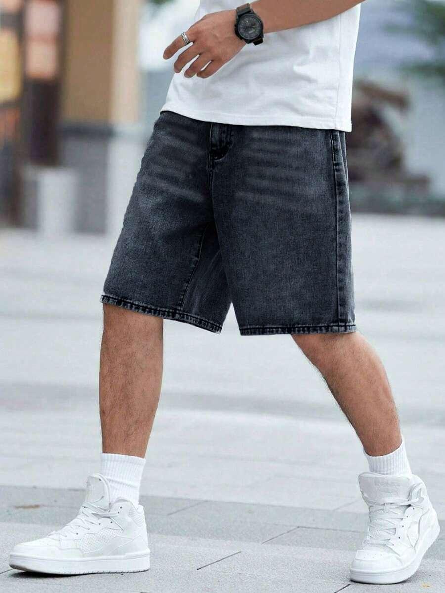 czarne spodenki jeans
