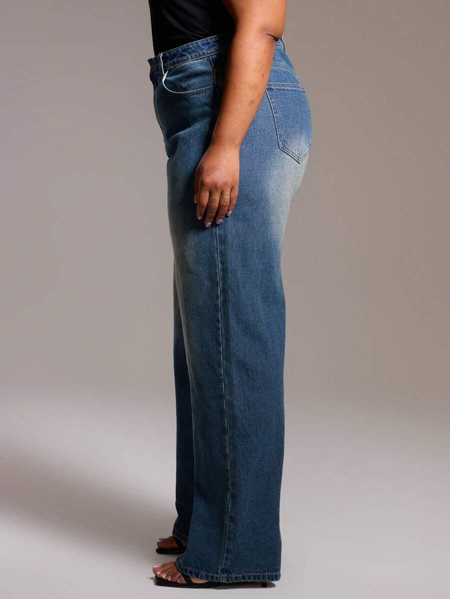 NIEBIESKIE SPODNIE JEANS