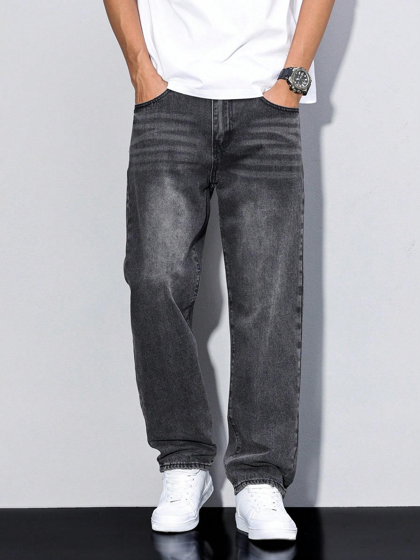 szare spodnie jeans kieszenie