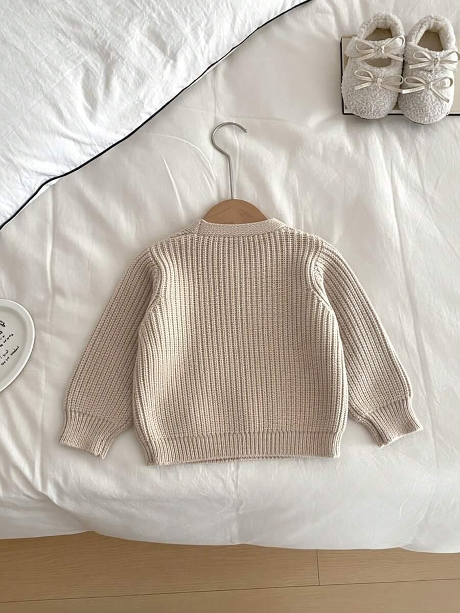 BEŻOWY SWETER KARDIGAN GUZIKI