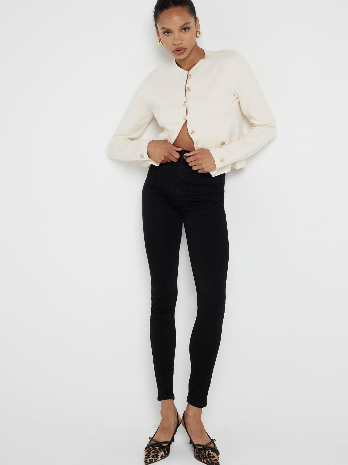 RIVER ISLAND JEANSY SKINNY WYSOKI STAN