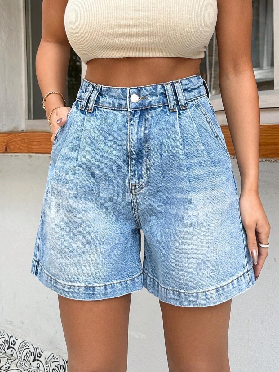 NIEBIESKIE SPODENKI JEANS 