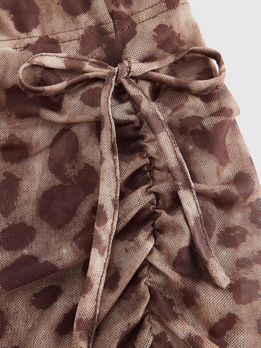 maxi spódnica leopard print