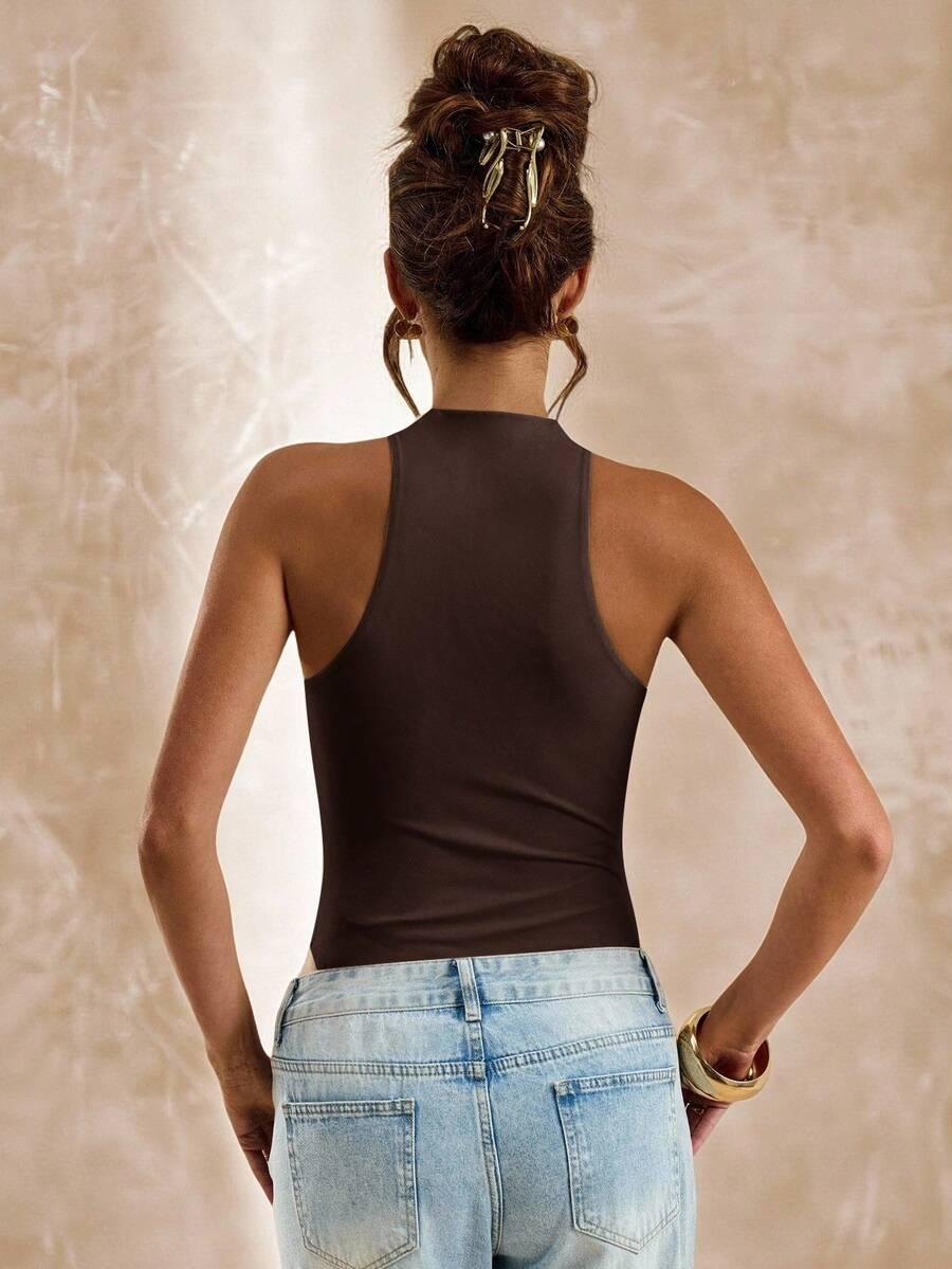 brązowe gładkie body