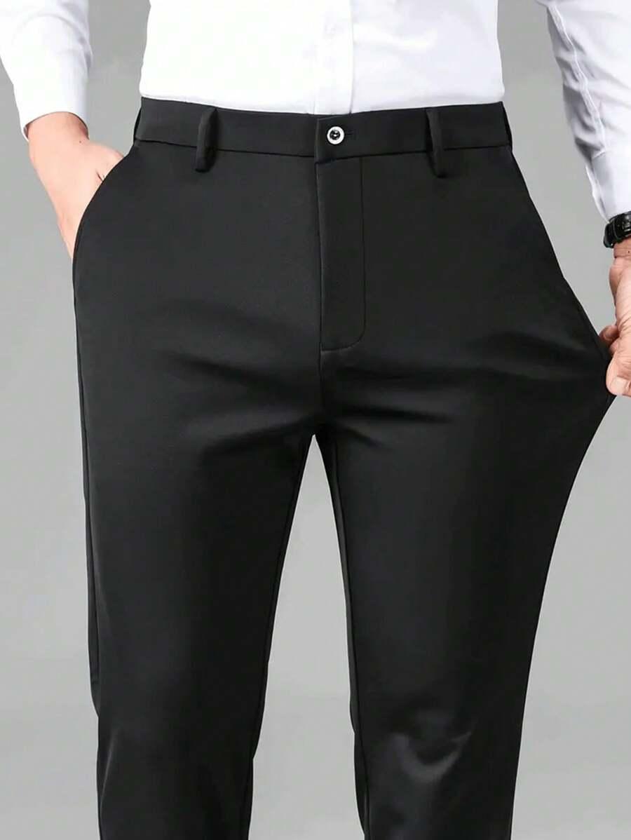 CZARNE ELEGANCKIE SPODNIE