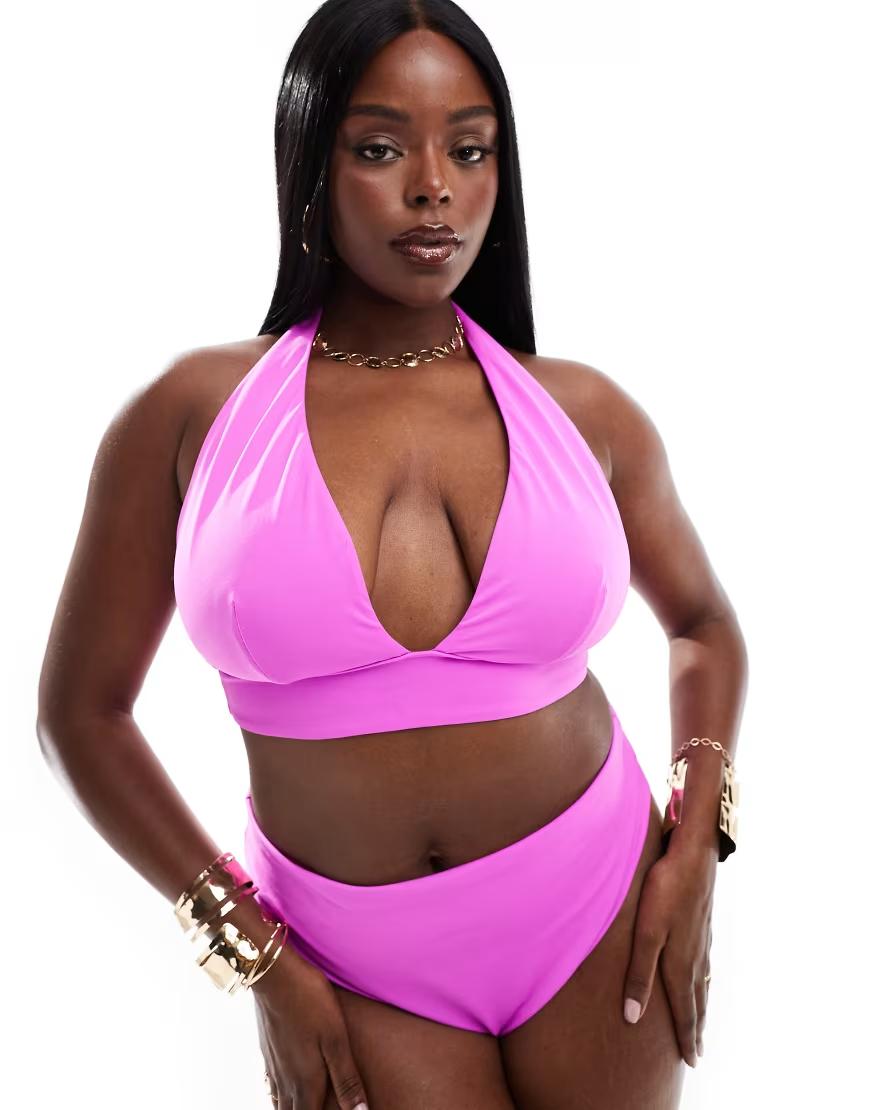 różowa góra od bikini