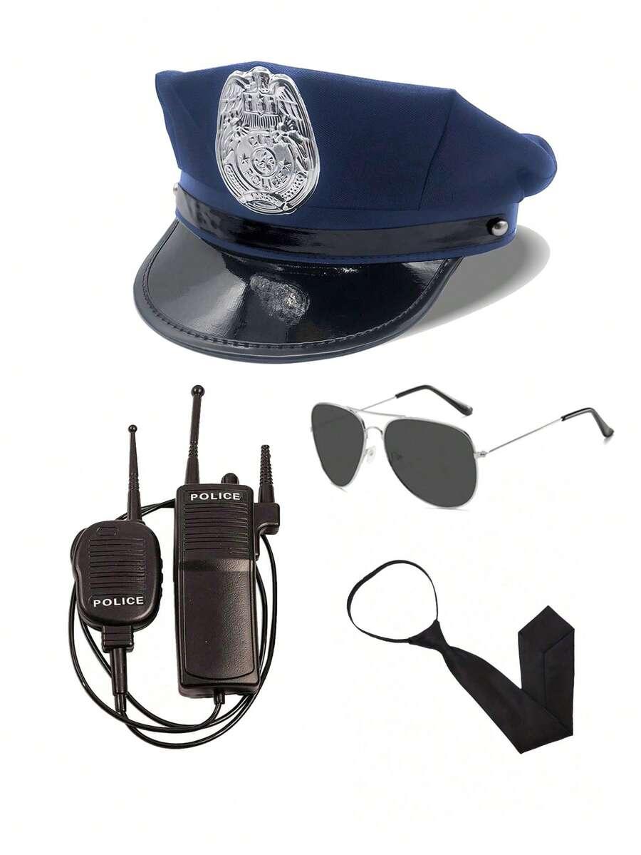 krótkofalówka kostium policjanta