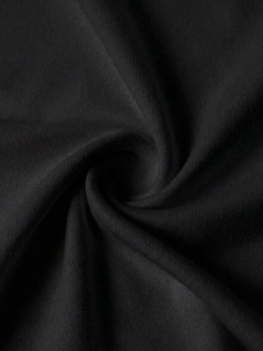 CZARNY TOP PRINT