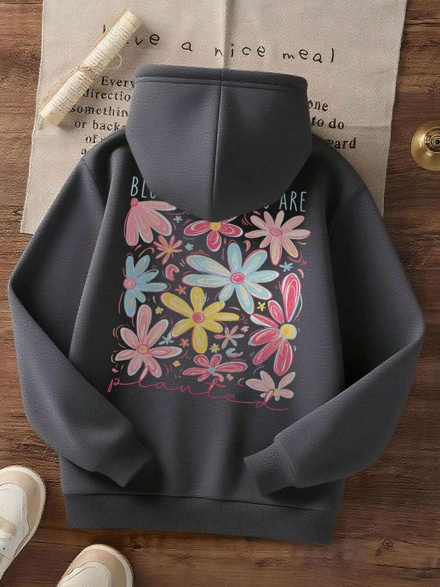 BLUZA Z KAPTUREM PRINT