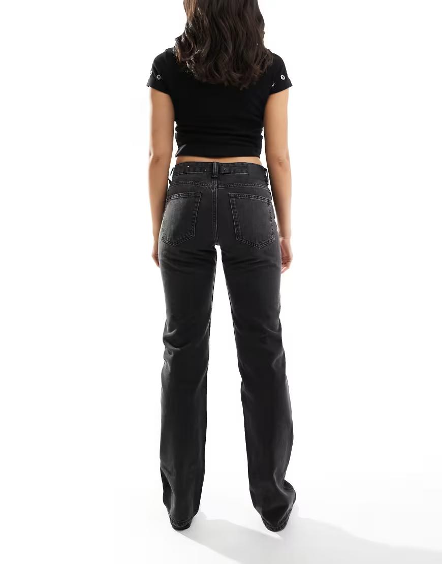 CZARNE SPODNIE JEANS