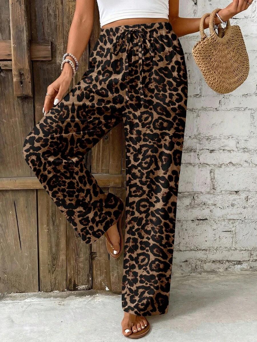 SPODNIE ANIMAL PRINT casual