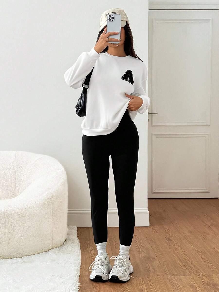 czarne legginsy wysoki stan