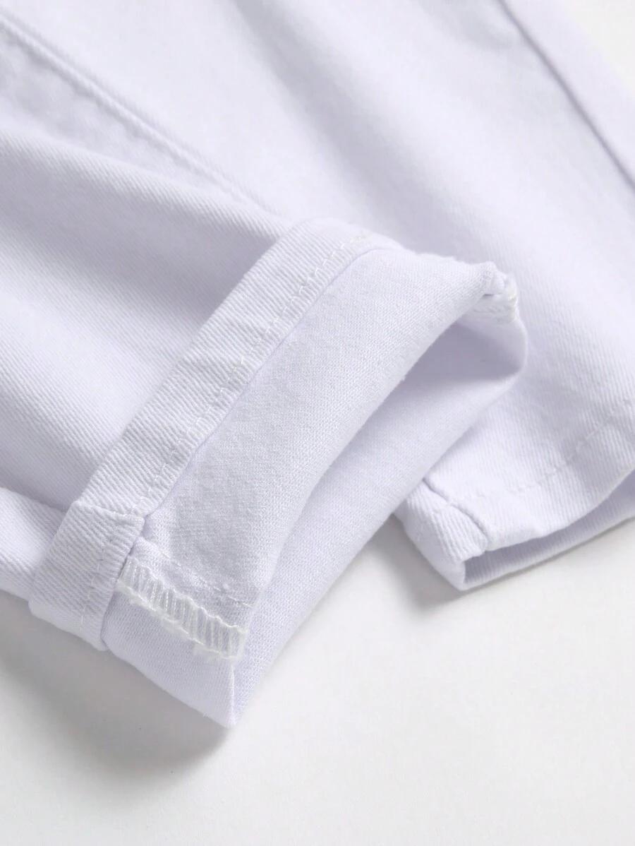 BIAŁE SPODNIE JEANS 