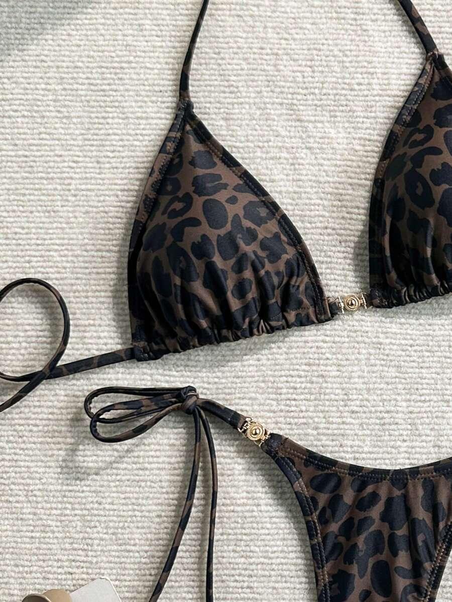 DWUCZĘŚCIOWY STRÓJ KĄPIELOWY ANIMAL PRINT