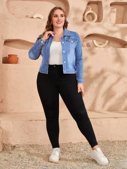 NIEBIESKA KURTKA JEANS