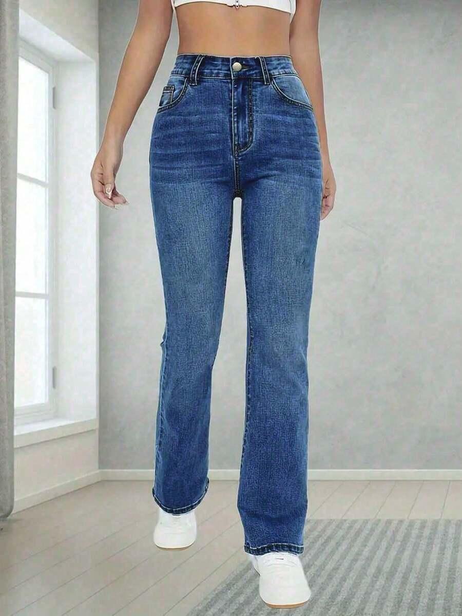 NIEBIESKIE SPODNIE JEANS