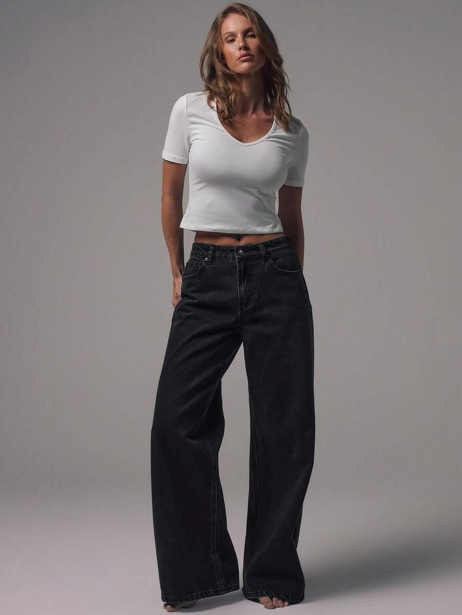spodnie jeans prosta nogawka