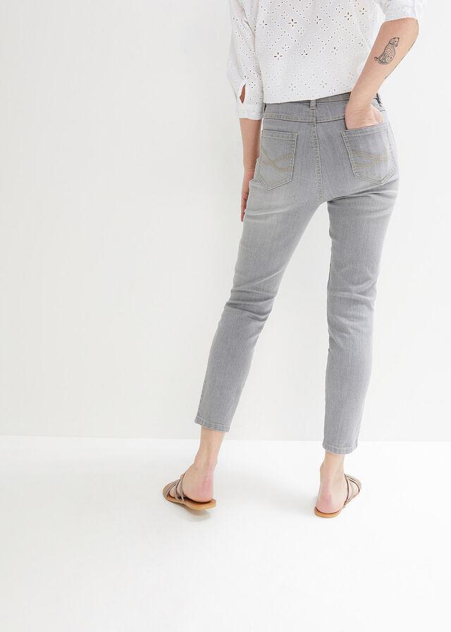 SZARE SPODNIE JEANS 