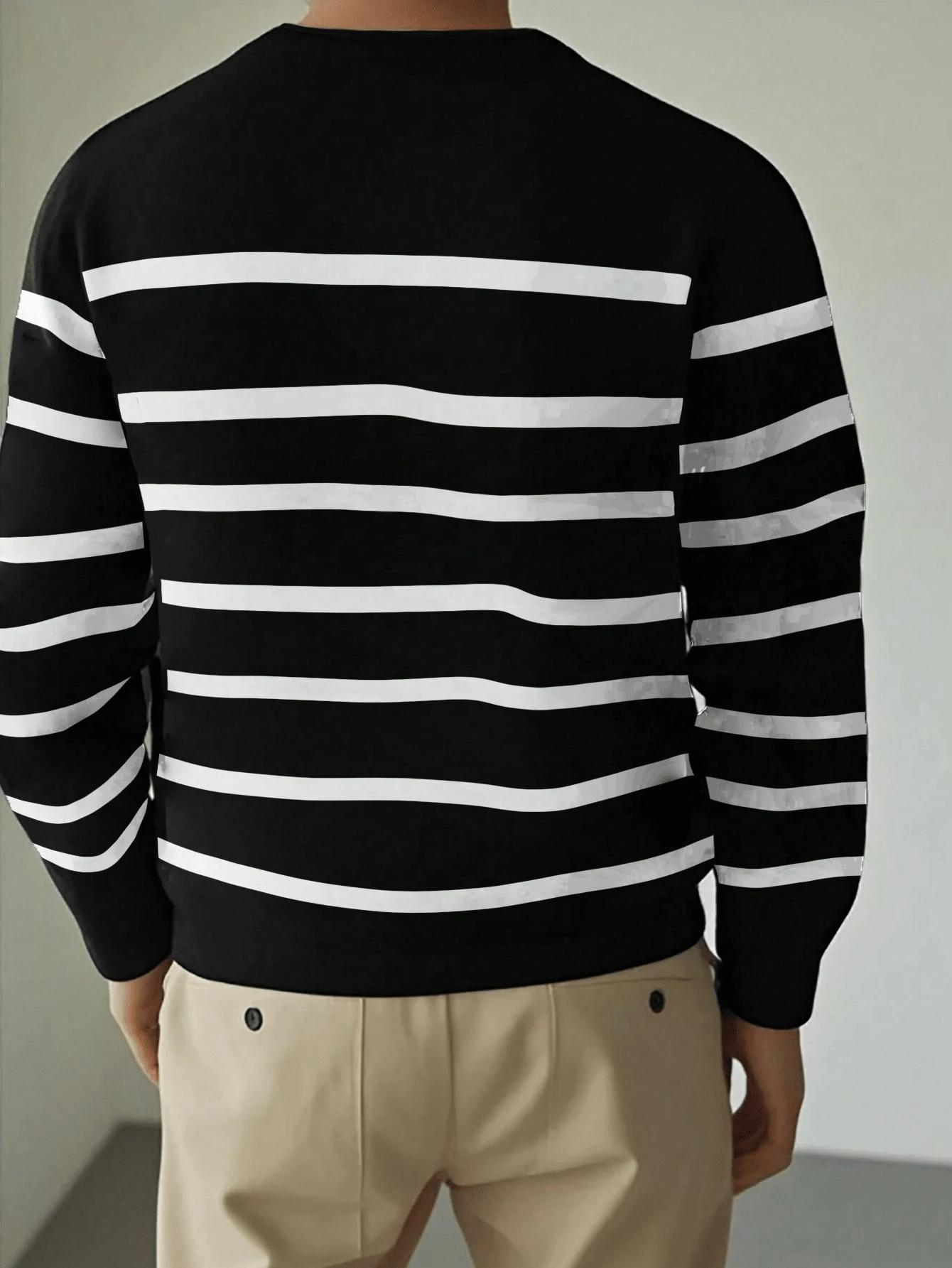 sweter w paski