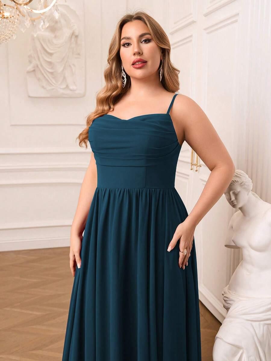 NIEBIESKA MAXI SUKIENKA