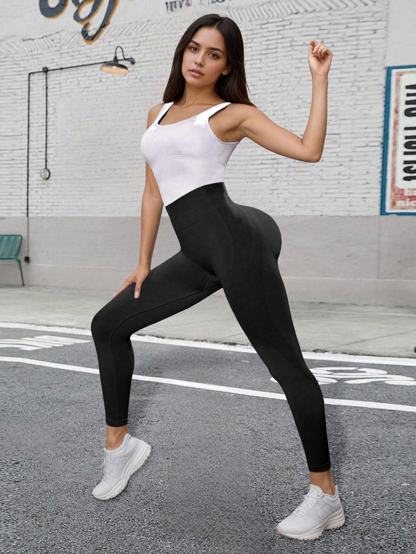 CZARNE LEGGINSY WYSOKI STAN