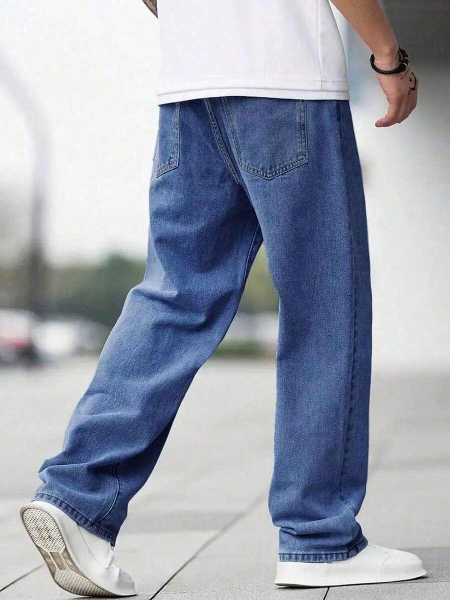 NIEBIESKIE SPODNIE JEANS