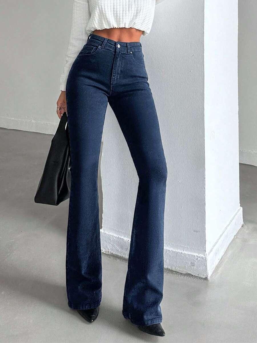 GRANATOWE SPODENKI JEANS 