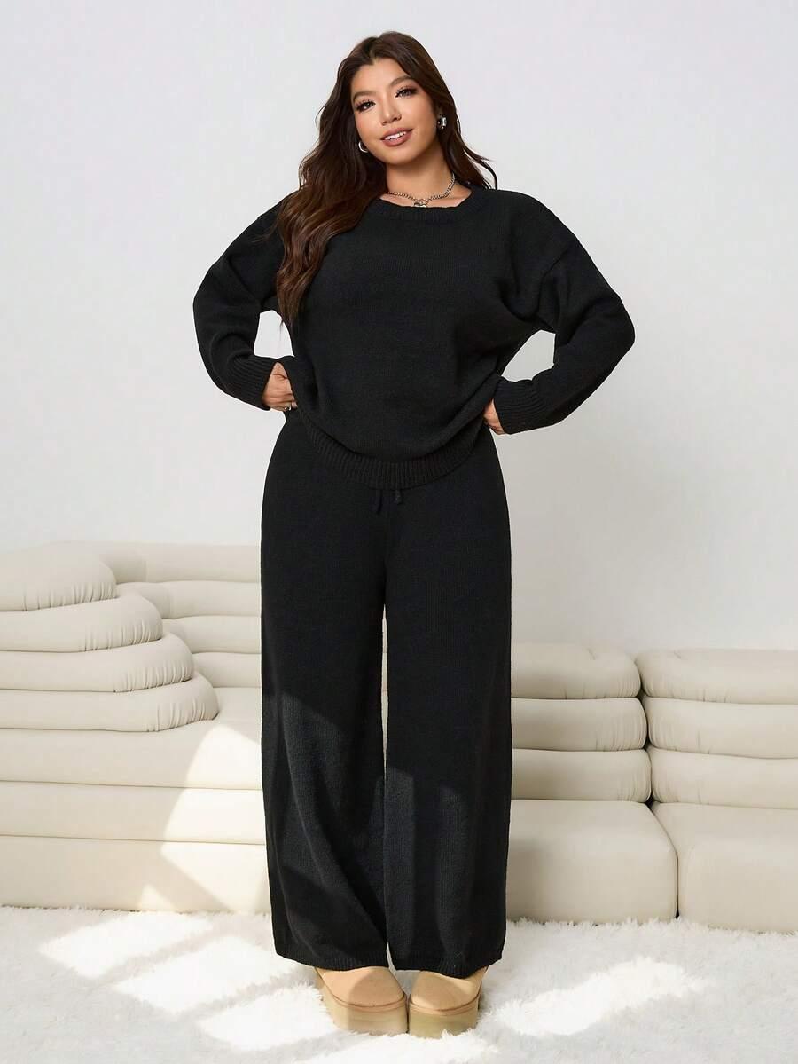 KOMPLET SWETER SPODNIE