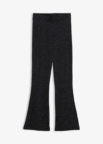 ROZKLOSZOWANE LEGGINSY Z POŁYSKUJĄCEGO MATERIAŁU