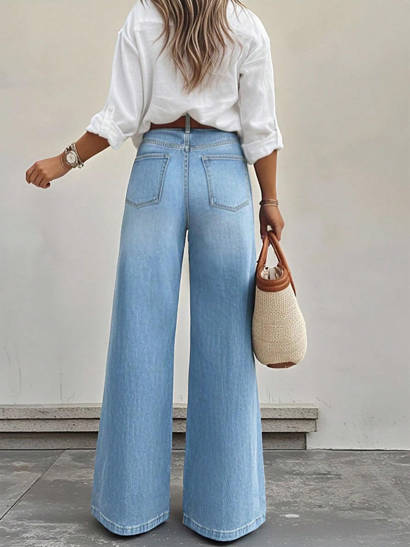 NIEBIESKIE SPODNIE JEANS