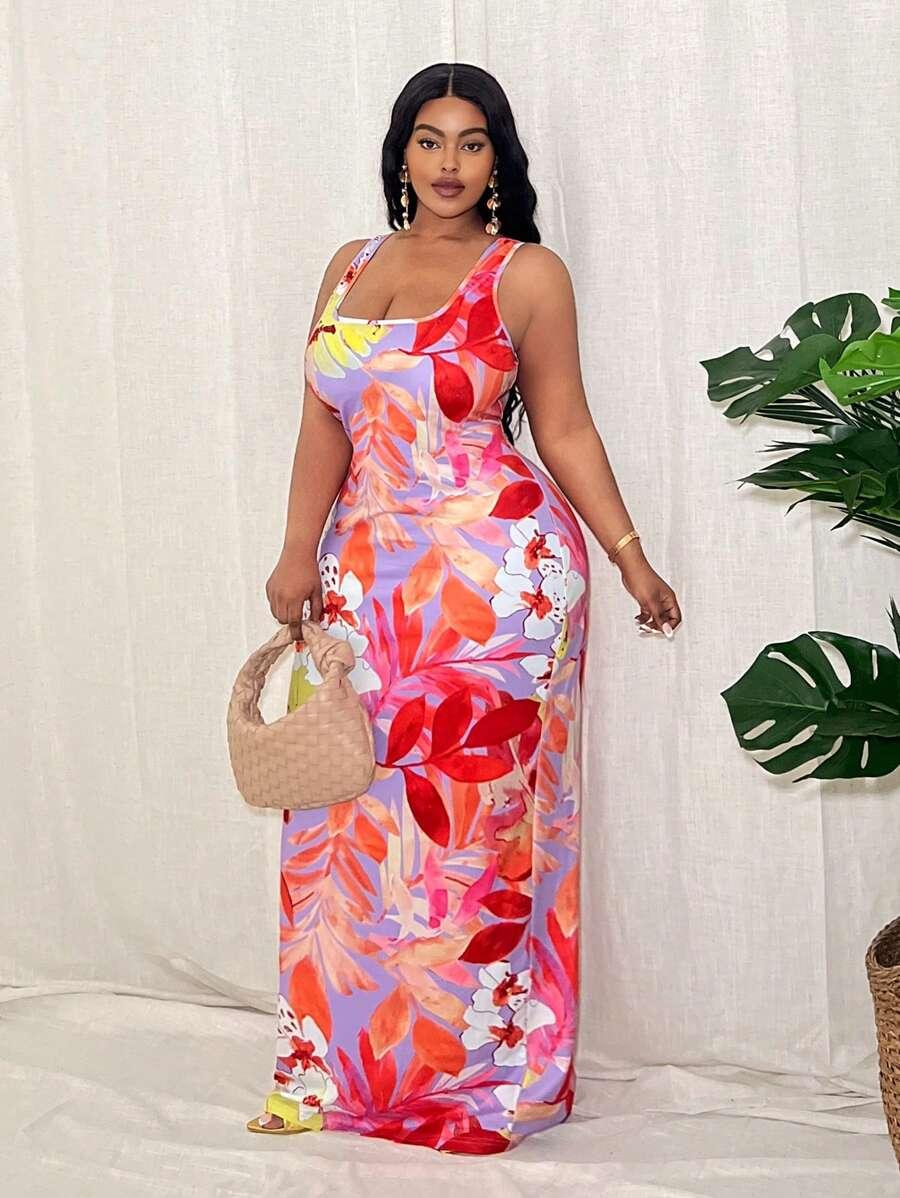 maxi sukienka print
