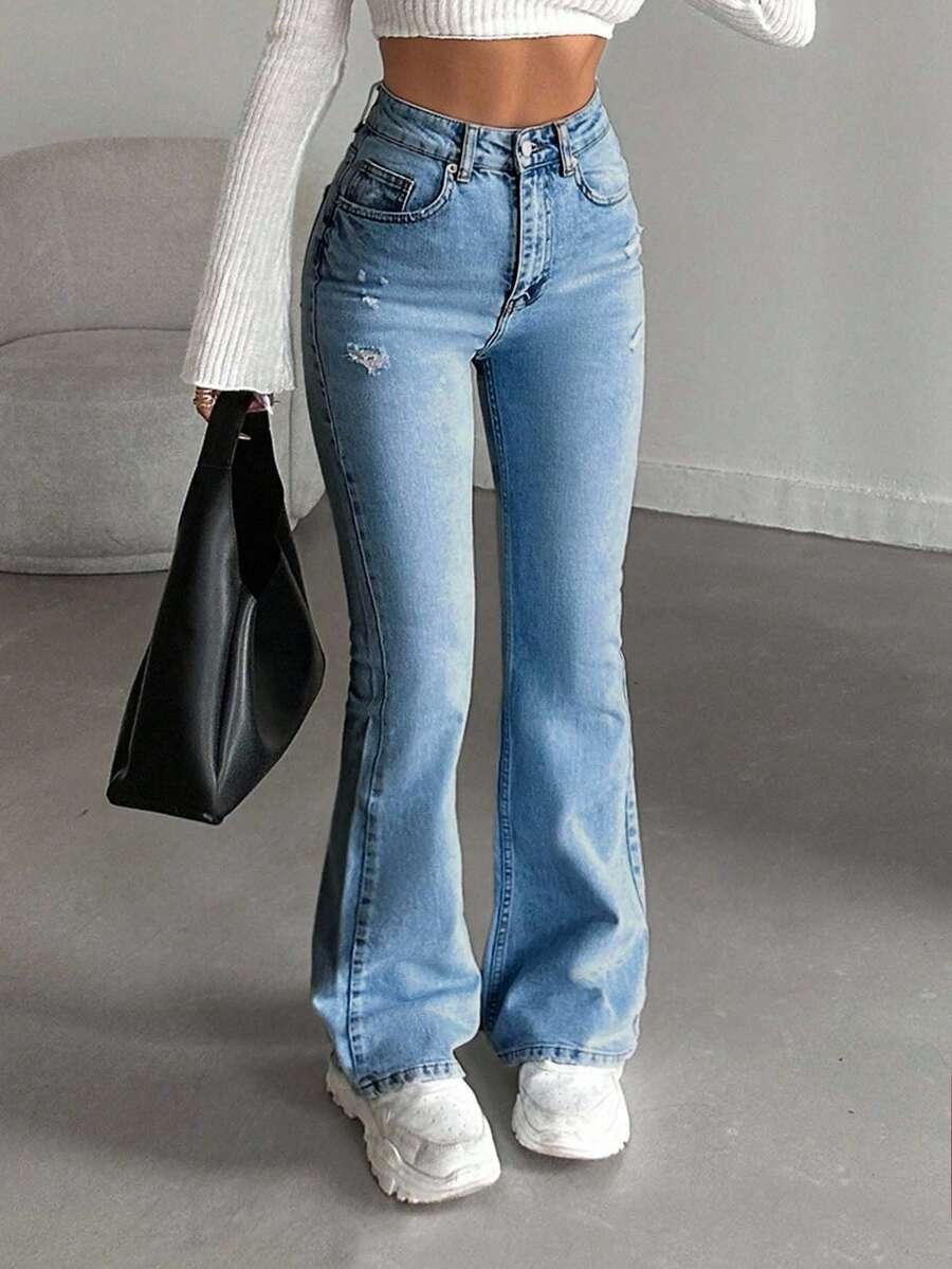 NIEBIESKIE SPODNIE JEANS